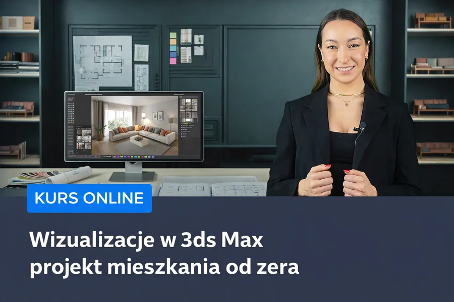 Wizualizacje w 3ds Max - projekt mieszkania od zera
